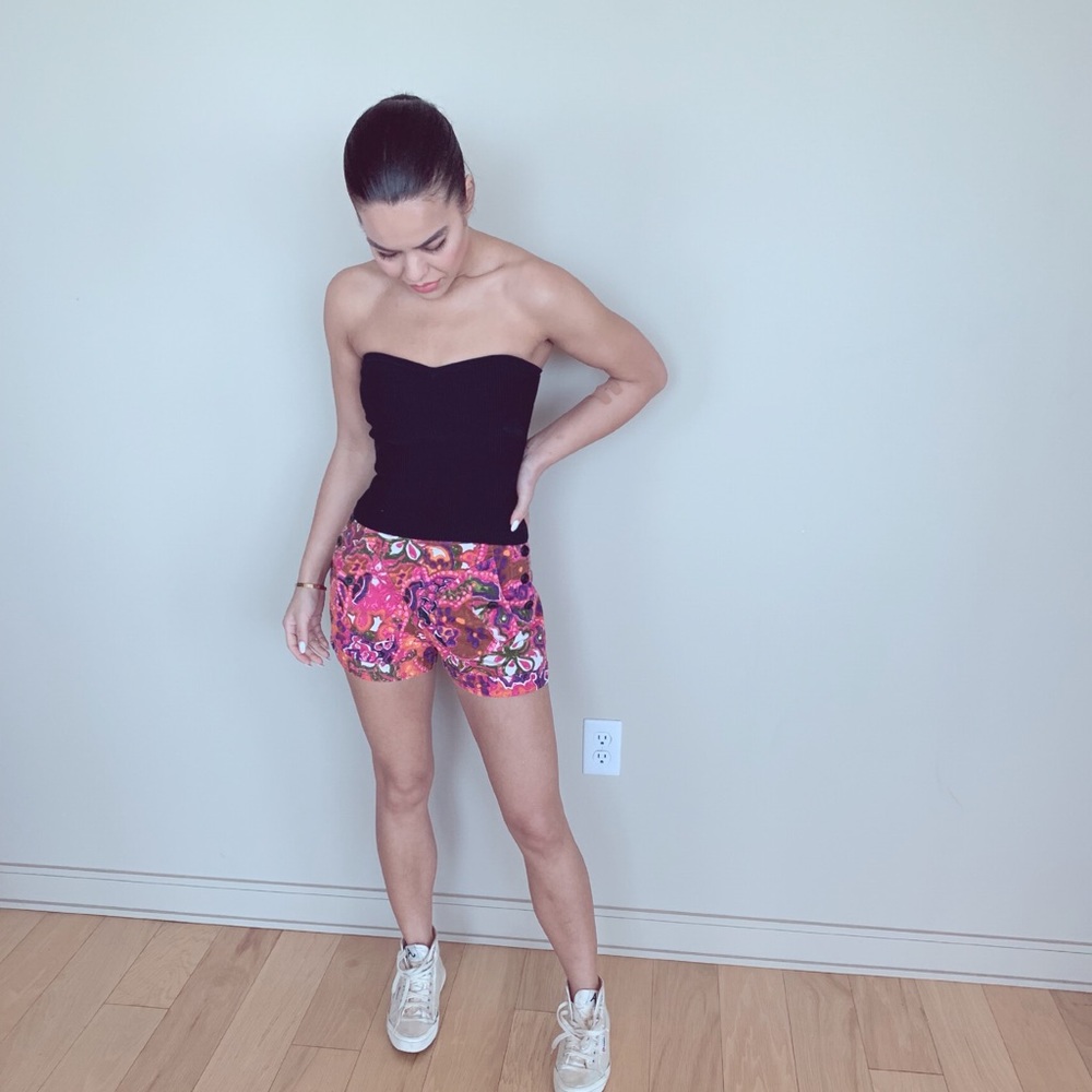 See by Chloe vintage floral pattern shorts